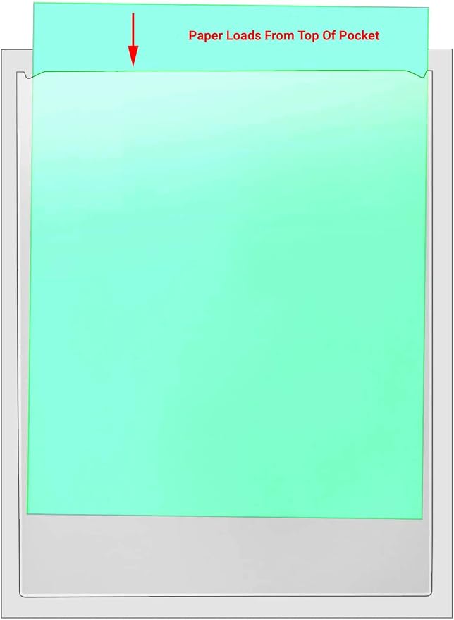 Tarifold Self-Adhesive Document Pockets, Clear, 9" x 11.5", Pack of 25 | Top-loading document pocket, permanent adhesive backing, clear polypropylene construction, 9" x 11.5", Pack of 25
