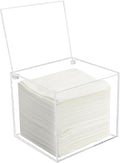 Disposable Face Towel Holder Storage Box Acrylic Facial Towels Container
