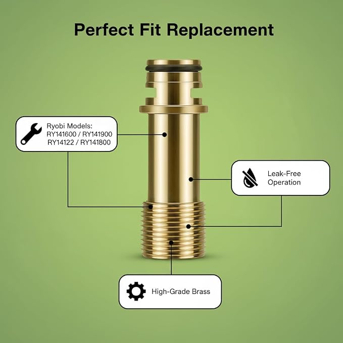 2 Pack Pressure Washer Outlet Tube Assembly 308862007 Fit for Ryobi - Replacement Part Compatible with RY141600, RY141900, RY14122 Electric Power Washer