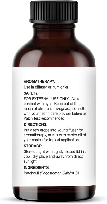Majestic Pure Essential Oil with Glass Dropper - 100% Pure and Natural - Essential Oils for Diffuser, Aromatherapy, Soap and Candle Making, Patchouli Essential Oil, Patchouli Oil, 1 Fl Oz (Pack of 2)