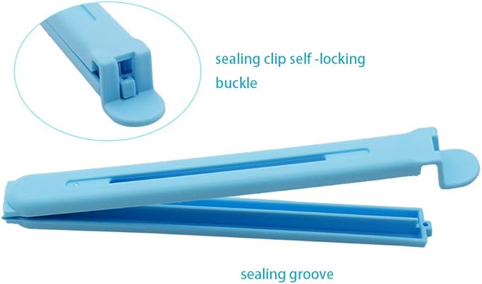 Tmflove 12 PCS Sealing Clips for Food and Snack Bag(2.75 in, 4.33 in, 6.29 in)