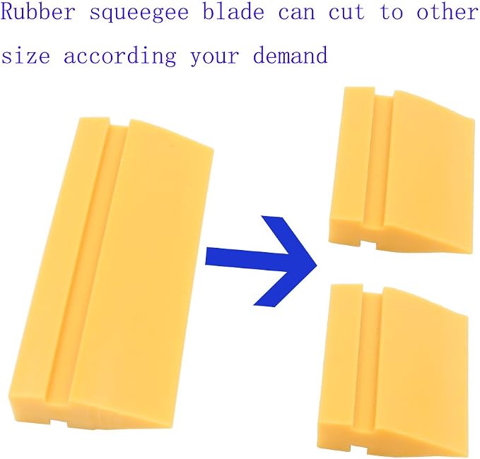 Gebildet Soft Rubber Squeegee blade for Car vinyl wrapping, window tint film installation, car decal tool. Home Glass/Mirror/Window Cleaning as Water blade.