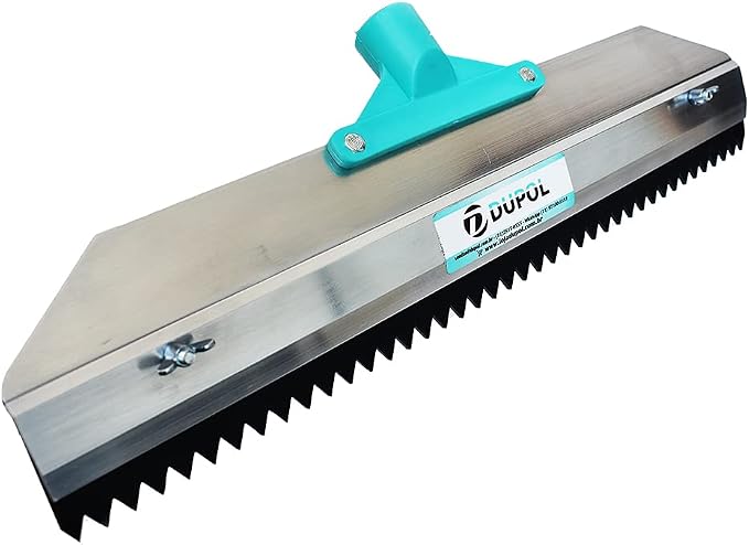 Epoxy Floor Squeegees - Notched Squeegee 16" are Used to Apply Heavy coatings Such as epoxy, Urethane, Cement Self-Leveling. The Best Serrated