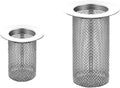 2 Pack Sink Drain Hair Catcher Shower Drain Strainer Stainless Steel Long Cylinder Tub Mesh Strainer Slop Basket Filter Trap for Bathroom Sink Utility Room Laundry Room RV Lavatory Bathtub