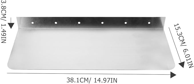 2PCS Sink Splashback Kitchen Sink Splash Guard Sink Water Splash Guard, kitchen sink backsplash guard Stainless Steel Splash Board Kitchen Sink Splashing-proof Guard Waterproof (15 x 6 Inch)