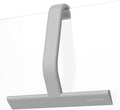 dancemoon JustHang Shower Squeegee for Glass Doors, All-One-Piece Silicone with Built-in Hook Design for Easy Hanging and Cleaning, 10 Inch Gray