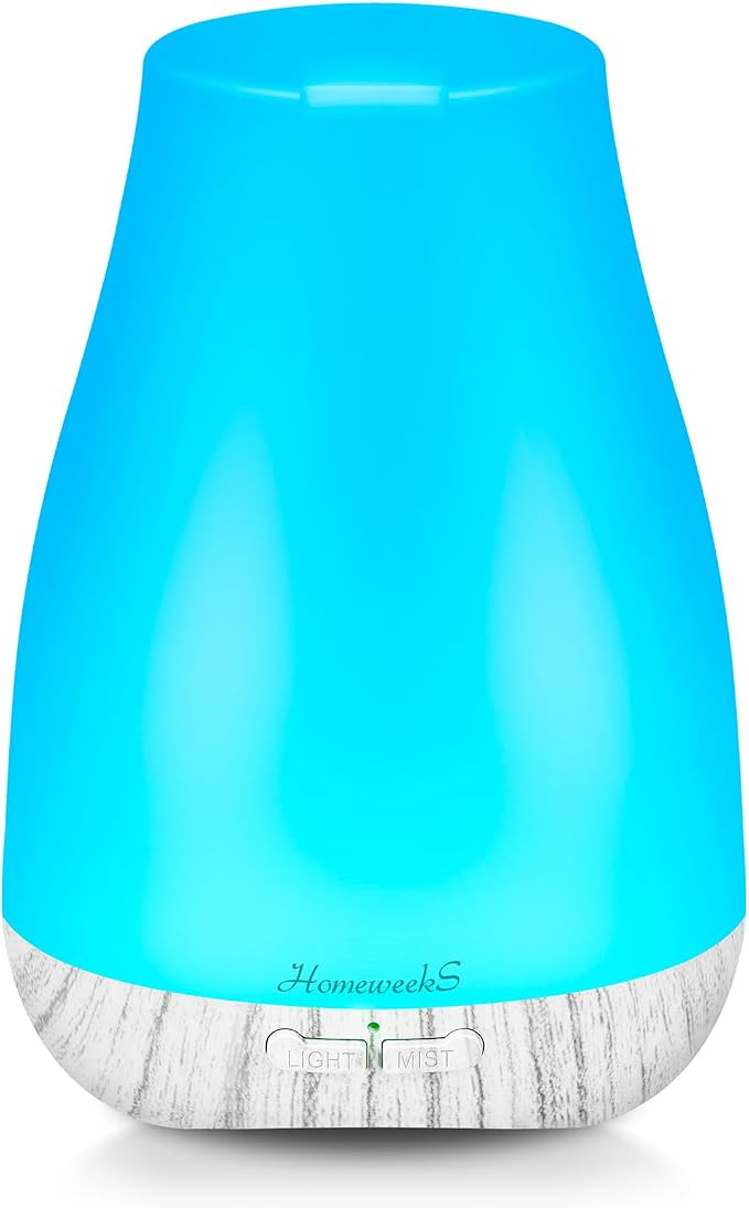Homeweeks Essential Oil Diffuser for Room 100 ML 1 Pack | Aromatherapy Scent Diffuser Adjustable Mist Mode, Cool Mist, Auto Off Ultrasonic Aroma Fragrance Diffuser for Bedroom Office