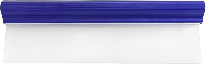 QWORK Water Car Squeegee,12 inch Flexible Water Silicone Window Squeegee for Car Or Home Use, Blue