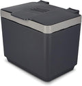 GLAD Compost Bin for Kitchen, 1.5 Gallon | Plastic Container with Removable Inner Basket, Bag Storage Holder, and Carbon Odor Blocking Filters, Gray