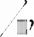 Gutter Cleaning Tools from the Ground, 10.5 FT Long Reach Gutter Cleaning Tool with Adjustable Stainless Steel Pole, No Ladder Needed Gutter Cleaner Tool for Roof Gutters, Removes Leaves, Pine