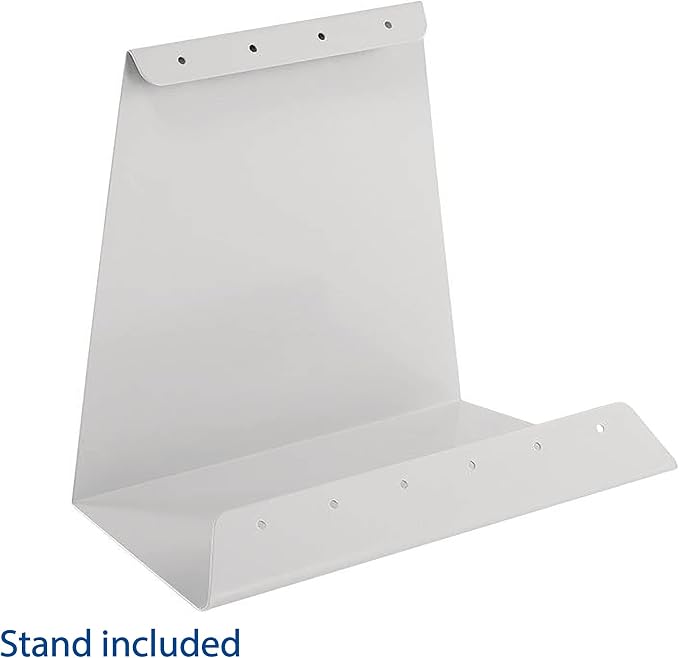 Tarifold Desktop Reference Display System, 10 Pockets, Assorted Colors | 10 double-sided PVC pockets hold 20 letter-size sheets, sturdy metal base, quick-find indexing, easy to assemble
