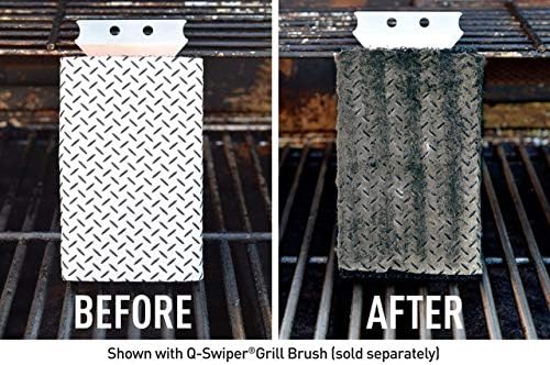 Proud Grill Q-Swiper Easy-Clean Moist, Tough BBQ Grill Cleaning Wipes, 40ct | Bristle-Free BBQ Cleaner, Heavy-Duty Thick Degreaser Wipes, Grease & Grime Remover for Outdoor Barbecue Grills, Disposable