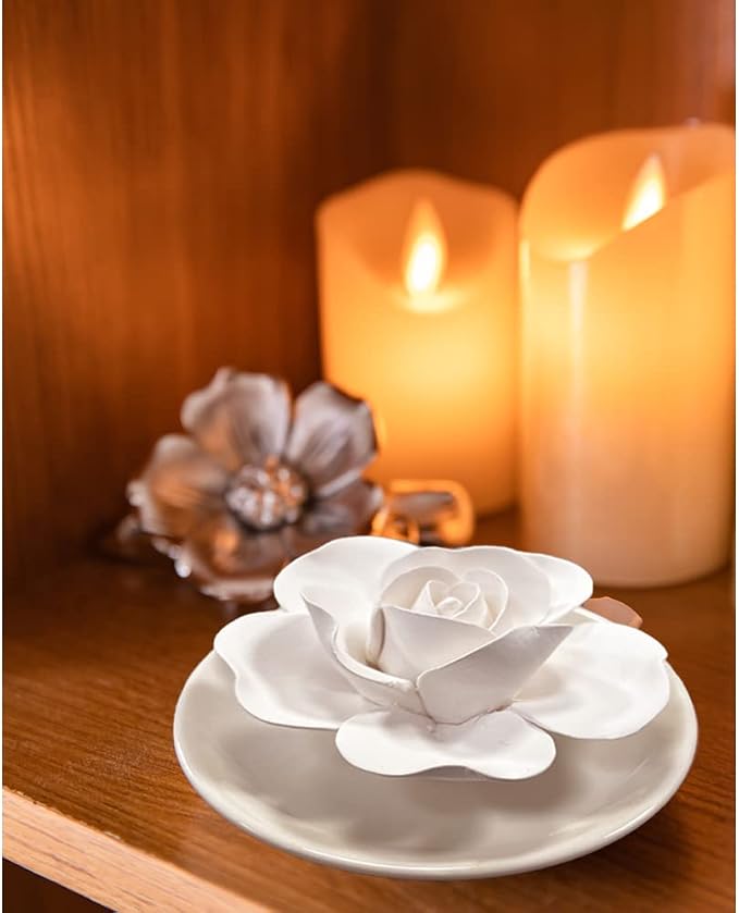 Passive Oil Diffuser for Essential Oil-Non-Electric Porcelain Aromatherapy Diffusers for Small Mini Room, Desk Decorative, Bathroom | Non-electric ceramic diffuser for desks, bathrooms and small rooms
