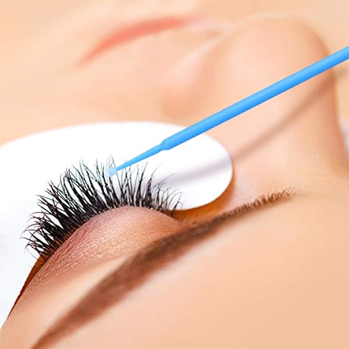 G2PLUS 500PCS Cotton Swabs, Disposable Micro Applicators Brush for Makeup and Personal Care Cosmetic Brush, Micro Swabs for Eyelash Extensions, Nails, Eyeliner (Head Diameter: 2.5mm/0.098'') | Cotton Tips, 2.5 mm / 0.098 in Diameter, Single Use for Eye...