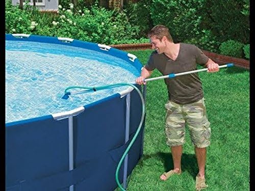 Pool Spa Jet Vacuum Cleaner w/Brush for Frame Above Ground/Inflatable Pools, Spa, Hot Tub Vacuuming, Use Water Pressure from Garden Hose to Vacuum (Use with A Telescopic Pool Pole, Not Included)