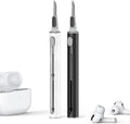 Inesore Multi Cleaning Kit for AirPods & All Bluetooth Earbuds(White+Black) | 3-in-1 Design with Brush,Sponge & Metal Tip, Airpod Cleaning, Phone Cleaner, Earbud Cleaning, Electronic Device Cleaning Tool