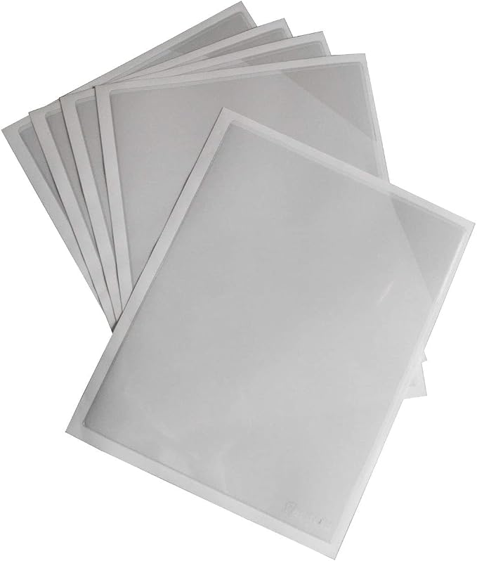 Tarifold Self-Adhesive Document Pockets, 5 Pack | 5 clear self-adhesive pockets, easy document loading, secure adhesive backing, protects documents