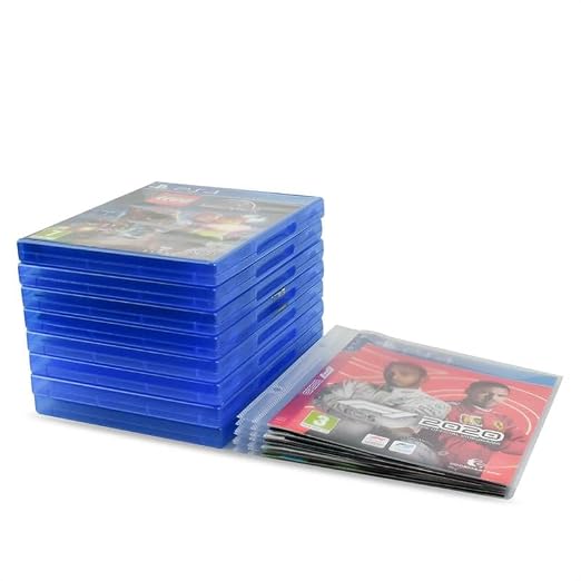 Tarifold Binder Sleeves for PS4 Games, 2-Ring Holes, Closing Flap, 25 Pack | Holds PS4 game disc and cover, 2-ring holes, 120-micron polypropylene, scratch-resistant, saves up to 70% storage space
