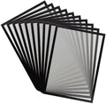 Tarifold Magnetic PRO Display Frames, A3 Size, Black, 10 Pack | 10 magnetic anti-glare PVC frames, A3-size, black border, portrait or landscape, quick document changes