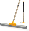 Yocada Rubber Floor Squeegee TPR Blade Scrubber Broom Shower Squeegee | Telescopic 54.5" for Garage Courtyard Concrete Shower Bathroom Floor Marble Tile Water Foam Pet Hair Removal Cleaning
