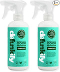 Odor Remover Spray, 16oz (2-Pack). 'Peppermint' Essential Oil Odor Eliminator for Strong Odors on Fabric, Shoes, Activewear. 'ProvenSafe' Deodorizer for Pets, Kids & Sensitive Gear w/Ionic Silver