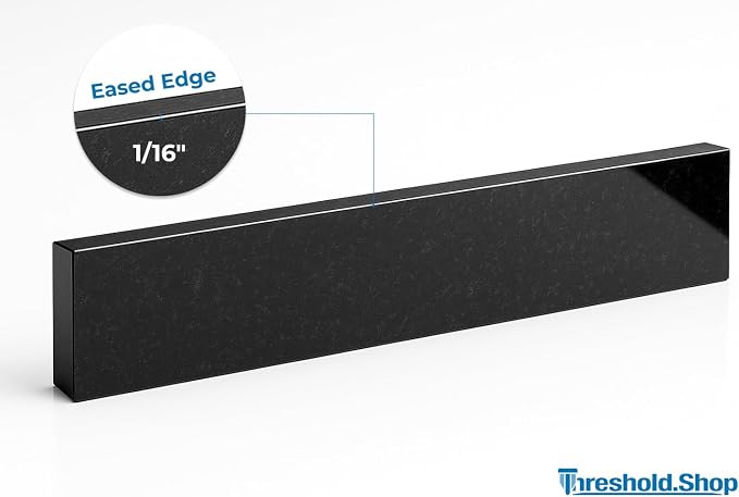 Bathroom Vanity Sink Backsplash/Sidesplash (Absolute Black Granite, 4" x 60")