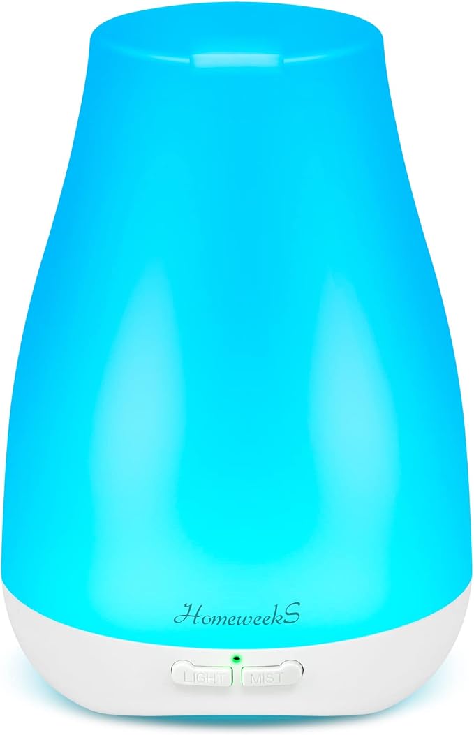 Homeweeks Essential Oil Diffuser for Room 100 ML 1 Pack | Aromatherapy Scent Diffuser Adjustable Mist Mode, Cool Mist, Auto Off Ultrasonic Aroma Fragrance Diffuser for Bedroom Office