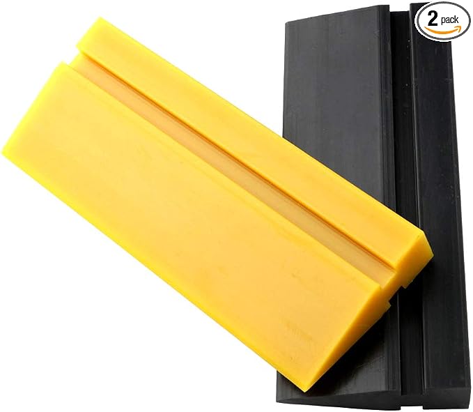 Gebildet Soft Rubber Squeegee blade for Car vinyl wrapping, window tint film installation, car decal tool. Home Glass/Mirror/Window Cleaning as Water blade.