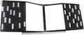 Tarifold Desktop Reference Display System, 60 Pockets, Black | 60 double-sided PVC pockets, holds 120 letter-size sheets, sturdy metal base, quick-find indexing, quick and easy to assemble