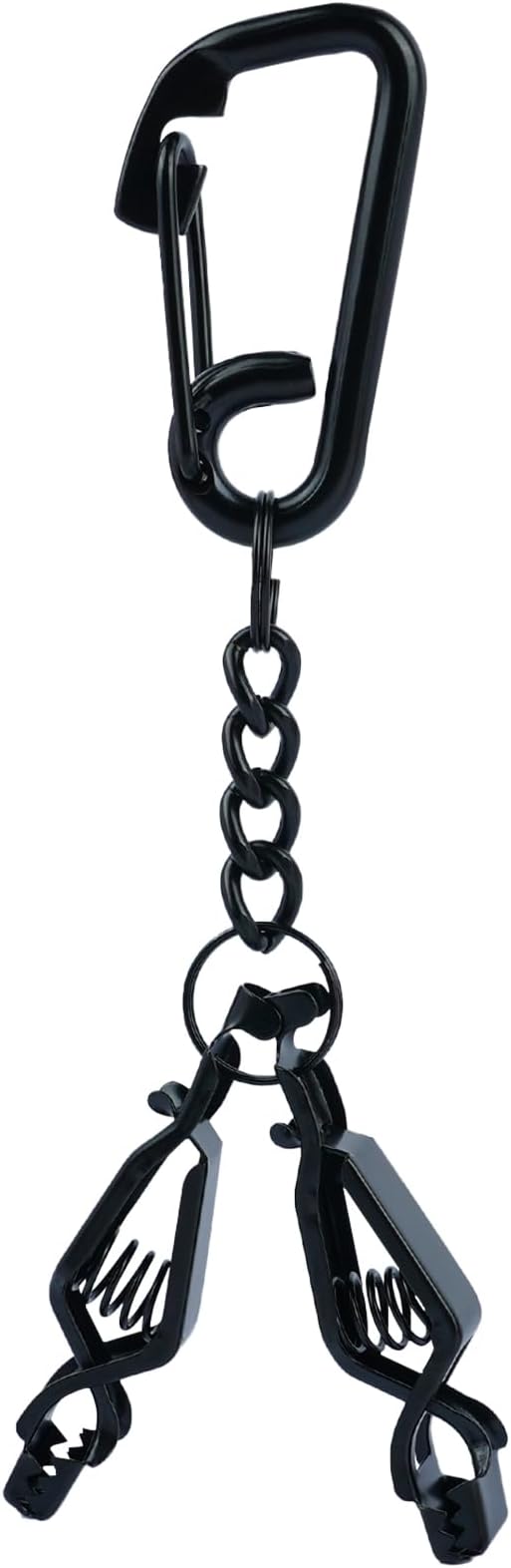 KUNN Glove Clip Stainless Steel Carabiner with Double-End Alligator Clip for Work Gloves, Glove Holder for Wall Mount