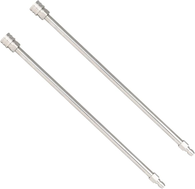 Pressure Washer Extension Wand, 17 Inch Stainless Steel Power Washer Lance, 1/4 Inch Quick Connect Power Washer Extension Wand, 2 Pack