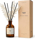 Reed Diffuser Set for Bathroom Air Fresheners, Oil Diffuser Sticks | Hotel White Tea Scent 4.0 fl oz Home Fragrance with Sticks Defusers | House Bedroom Office Shelf Decor