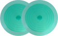 V-TOP Tub Stopper 2 Pack, 6 inches Large Silicone Drain Plug Hair Stopper Flat Suction Cover for Kitchen Bathroom Gadgets and Accessories (Green Transparent)