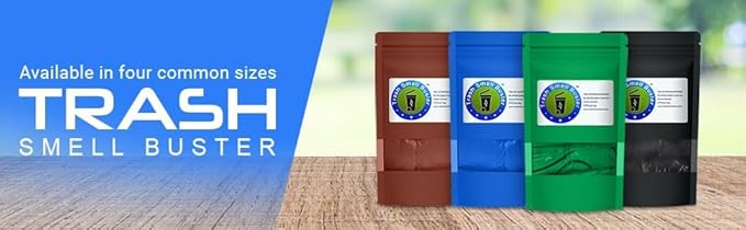 Trash Can Cover Odor Eliminating Bag with Elastic Rubber Band Lemon Scented Durable Effective Chemical Free 45 Gallon Size 1 Cover