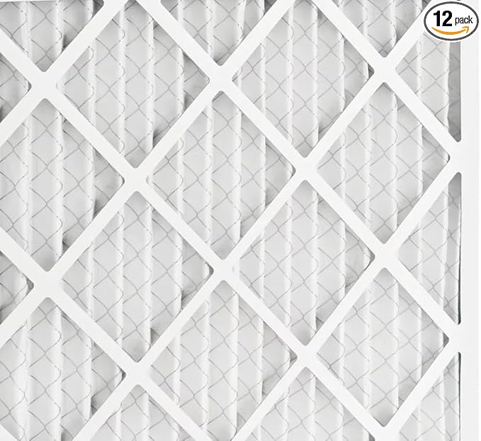 BNX TruFilter 14x18x1 Air Filter MERV 8 (12-Pack) - MADE IN USA – Dust & Pet Defense Electrostatic Pleated Air Conditioner HVAC AC Furnace Filters for Dust, Pet, Mold, Pollen MPR 600 – 700 & FPR 5