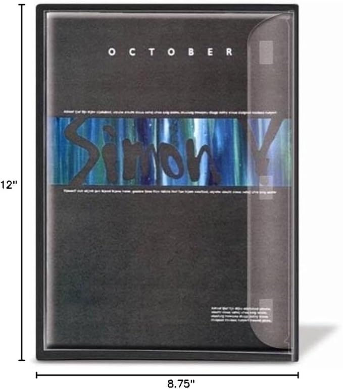 Tarifold Self-Adhesive Clear Storage Pocket with Flap, Letter, Pack of 10 | Holds letter-size documents, self-adhesive backing, clear storage pocket, protective flap closure, pack of 10