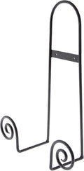 Bard's Black Wrought Iron Wall Mountable Tray or Platter Hanger, 16.25" H x 11.75" W x 4.5" D (For 16" - 30" Trays or Platters)