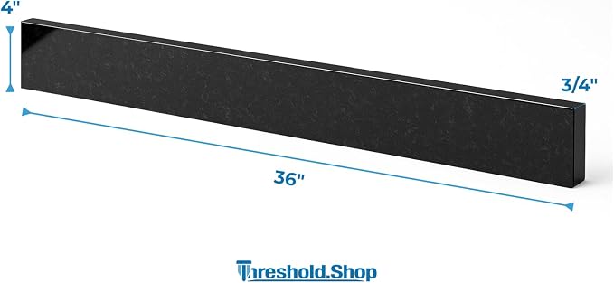 Bathroom Vanity Sink Backsplash/Sidesplash (Absolute Black Granite, 4" x 36")