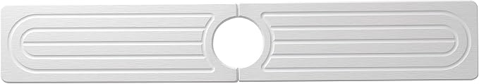 Faucet Mat for Kitchen Sink -Diatomite Stone Drying Mat for Kitchen Counter & Bathroom Sink,Quick-Dry Kitchen Sink Mat-Sink Protector & Splash Guard,Super Absorbent (White, 23.6" x 4")