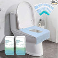 500-Pack XL Disposable Toilet Seat Covers, 16 × 24 inches Waterproof Individually Wrapped, Travel Toilet Liners for Adults & Kids, Bulk Portable for Public Restroom, Hotel, Hospital, Airplane Blue