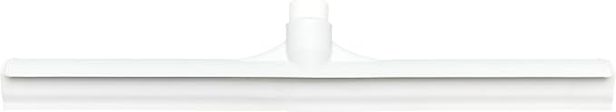 SPARTA 20" Floor Squeegee Replacement Head, Seamless Rubber with Rust-Free Plastic Frame for HACCP Compliance, Heavy-Duty Industrial Use, Thermoplastic Rubber, 19.75 Inches, White