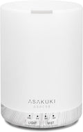 ASAKUKI Essential Oil Diffuser for Home 300 ml Quiet | Automatic Shut-Off, Aromatherapy Diffuser, 7 LED Lights for Living Room, Kitchen, Bedroom, Hotel - White Wood