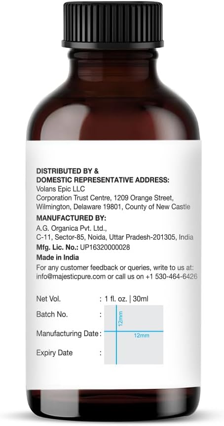 Majestic Pure Brazillian Orange Essential Oil for Diffuser - 1 Fl Oz | 100% Pure and Natural Essentials Oils for home fragrance, diffuser use, massage, DIY candles, DIY soaps, Aromatherapy