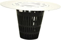 Danco Snap-in Shower Drain Cover with in-Drain Hair Catcher, 4-1/4" Round, White Strainer, (10533)