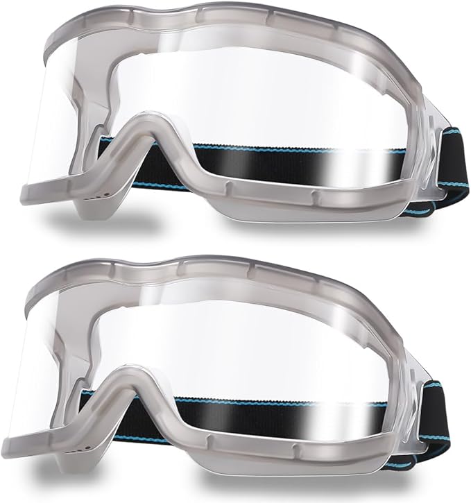 Chemistry Lab Safety Goggles,that Fit Over Glasses,Scientific, Construction, Woodworking, Anti-Fog,Splash,Vent