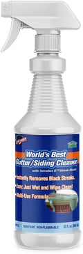CHOMP! World’s Best Gutter Cleaner: Ultimate Gutter Cleaning Solution for All Types of Rain Gutters, Siding and Metal Trim - Instantly Clean Black Streaks, Filth, Dirt - 32 oz