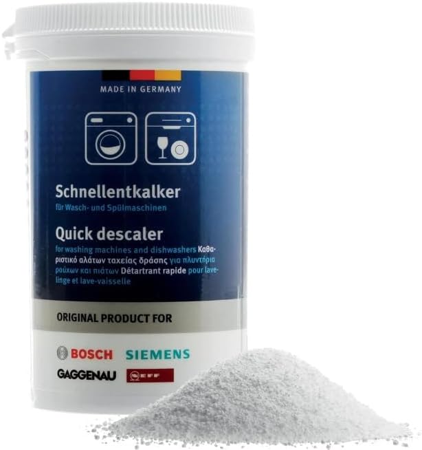 Quick Descaler 250 gr, Compatible with Siemens Bosch Gaggenau Neff Dishwashers and Washing Machines Descaler, Washing and Dishwasher Cleaner Anti Limescale
