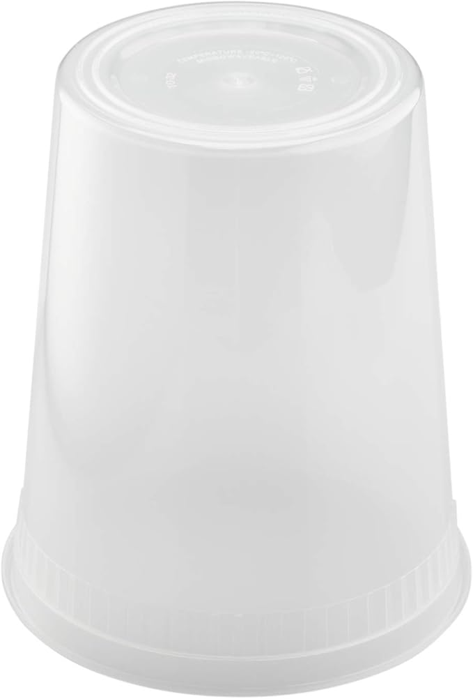 Karat [32oz - 240 ct] Clear PP Injection Molded Round Deli Containers with Lids (FP-IMDC32-PP)