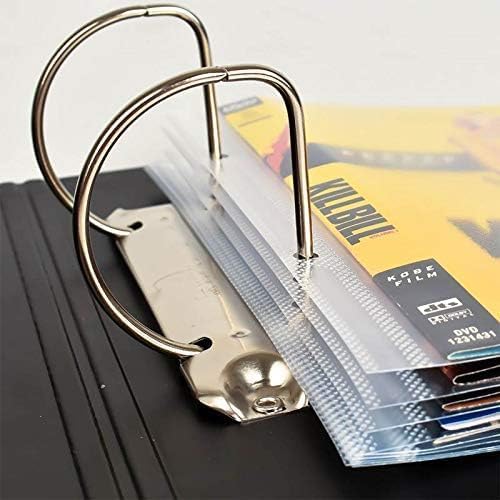 Tarifold DVD Storage Bundle, 100 Binder Sleeves and 4 Binders, 2-Ring Holes | Holds DVD, cover art and booklet, secure flap, 25 sleeves per binder, 120-micron polypropylene, saves up to 70% storage space