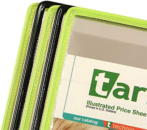 Tarifold Wall Mount Reference System, 10 Pockets, Expandable, Black | 10 double-sided PVC pockets hold 20 letter-size sheets, sturdy wall-mount bracket, snap-on index tabs, easy to install